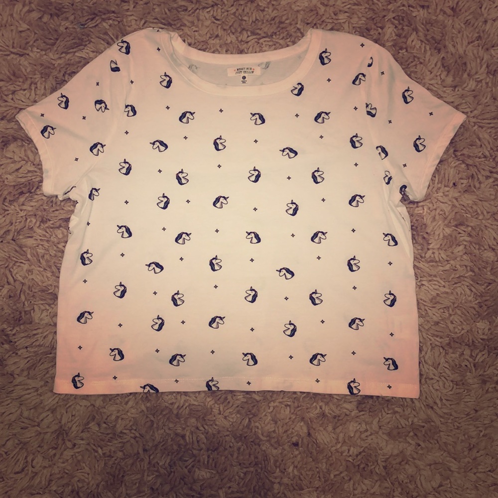 unicorn crop top!